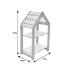 Ραφιέρα Montessori Zoilen λευκό-μπλε mdf 50x30x80εκ