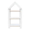 Montessori shelf Zoilen I white-pink mdf 50x30x100cm