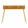 Evander wood console in natural shade 100x40x80cm