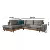 Corner Sofa Murcia Left Corner Dark Grey 280*220 cm