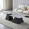 Set of 2 Coffee Tables 6050 Fylliana Grey 80x80 + 60x60 cm