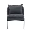 Armchair with Metal Legs 3059 Fylliana Grey 67x75x81 cm