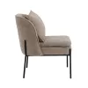 Armchair with Metal Legs 3059 Fylliana Brown 67x75x81 cm