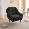 Armchair with Metal Legs 801 Fylliana Black 76x77x89 cm