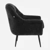 Armchair with Metal Legs 801 Fylliana Black 76x77x89 cm