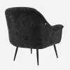 Armchair with Metal Legs 801 Fylliana Black 76x77x89 cm