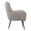 Armchair with Black Metal Legs Ivanna Fylliana Beige 69x68x90 cm