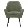 Armchair with Black Metal Legs Rochelle Fylliana Green 65x66x76 cm