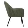 Armchair with Black Metal Legs Rochelle Fylliana Green 65x66x76 cm