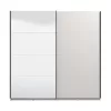 Wardrobe with Mirror Lucca 220 OG H217 Cashmere 220x61x217 cm