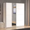 Wardrobe with Mirror Gard 200 OG h217 White 195x61x218 cm