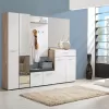 Hallway Cabinet Beny 2K OG Grey - White Lacquer 60x35x192.5 cm