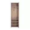 Hallway Cabinet Beny 2K OG Grey - White Lacquer 60x35x192.5 cm