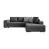 Corner Sofa with Stool New Karina Fylliana Right Corner Grey - Light Grey 278x218x85 cm