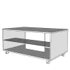 Coffee Table Bert Grey Concrete - White Lacquer 101x60x45 cm