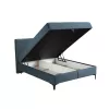 Double Bed Maestro Sun with Storage space Navy Blue 165x209x115 cm