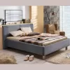 Double Bed Uno Bliss Grey - Light Grey 165x209x115 cm