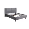 Double Bed Uno Bliss Grey - Light Grey 165x209x115 cm