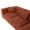 CORNER SOFA BRICKEN  BRICK RED FABRIC 110-282x98-160x72Hcm.