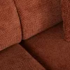 CORNER SOFA BRICKEN  BRICK RED FABRIC 110-282x98-160x72Hcm.