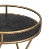 Corner Coffee Table FL167 Fylliana Bronze 42x65 cm