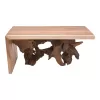 Jako Inart console natural solid teak wood 120x40x80cm