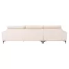 CORNER SOFA (LEFT) NOA  ECRU FABRIC 288x90-157x67-80Hcm.