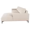 CORNER SOFA (LEFT) NOA  ECRU FABRIC 288x90-157x67-80Hcm.