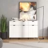 Comota - Sideboard Brest 3K3F White - White Matt 138x40x90 cm