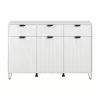 Comota - Sideboard Brest 3K3F White - White Matt 138x40x90 cm