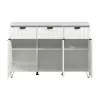 Comota - Sideboard Brest 3K3F White - White Matt 138x40x90 cm