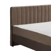 Double Bed Due Line with Storage space Brown 165x209x115 cm