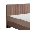 Double Bed Due Line with Storage space Light Brown 165x209x115 cm