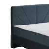 Double Bed Due Sun with Storage space Navy Blue 165x209x115 cm