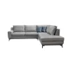 Corner Sofa Contessa Fylliana Right Corner Grey - Turquoise 272x220x93 cm