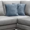 Corner Sofa Contessa Fylliana Right Corner Grey - Turquoise 272x220x93 cm