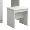 Dressing table with mirror Olympus in white colour 90.5x39.5x75cm