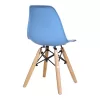 Julita chair for children PP blue pp and natural beech wood 35x31x57.5cm