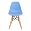 Julita chair for children PP blue pp and natural beech wood 35x31x57.5cm