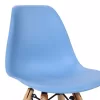 Julita chair for children PP blue pp and natural beech wood 35x31x57.5cm