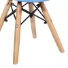 Julita chair for children PP blue pp and natural beech wood 35x31x57.5cm