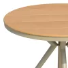 Hilly plywood and pp champagne table D100x75cm