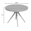 Hilly plywood and pp champagne table D100x75cm