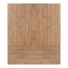 Zelia B four-leaf wardrobe with 4 drawers natural color 158x42x180cm