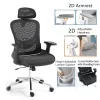 Work chair manager Mergi black mesh 62x63x120cm