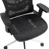 Work chair manager Mergi black mesh 62x63x120cm