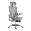 Work chair manager Zenyk mesh in black and white color 63x70x126cm