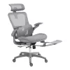 Work chair manager Zenyk mesh in black and white color 63x70x126cm