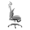 Work chair manager Zenyk mesh in black and white color 63x70x126cm