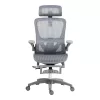 Work chair manager Zenyk mesh in black and white color 63x70x126cm